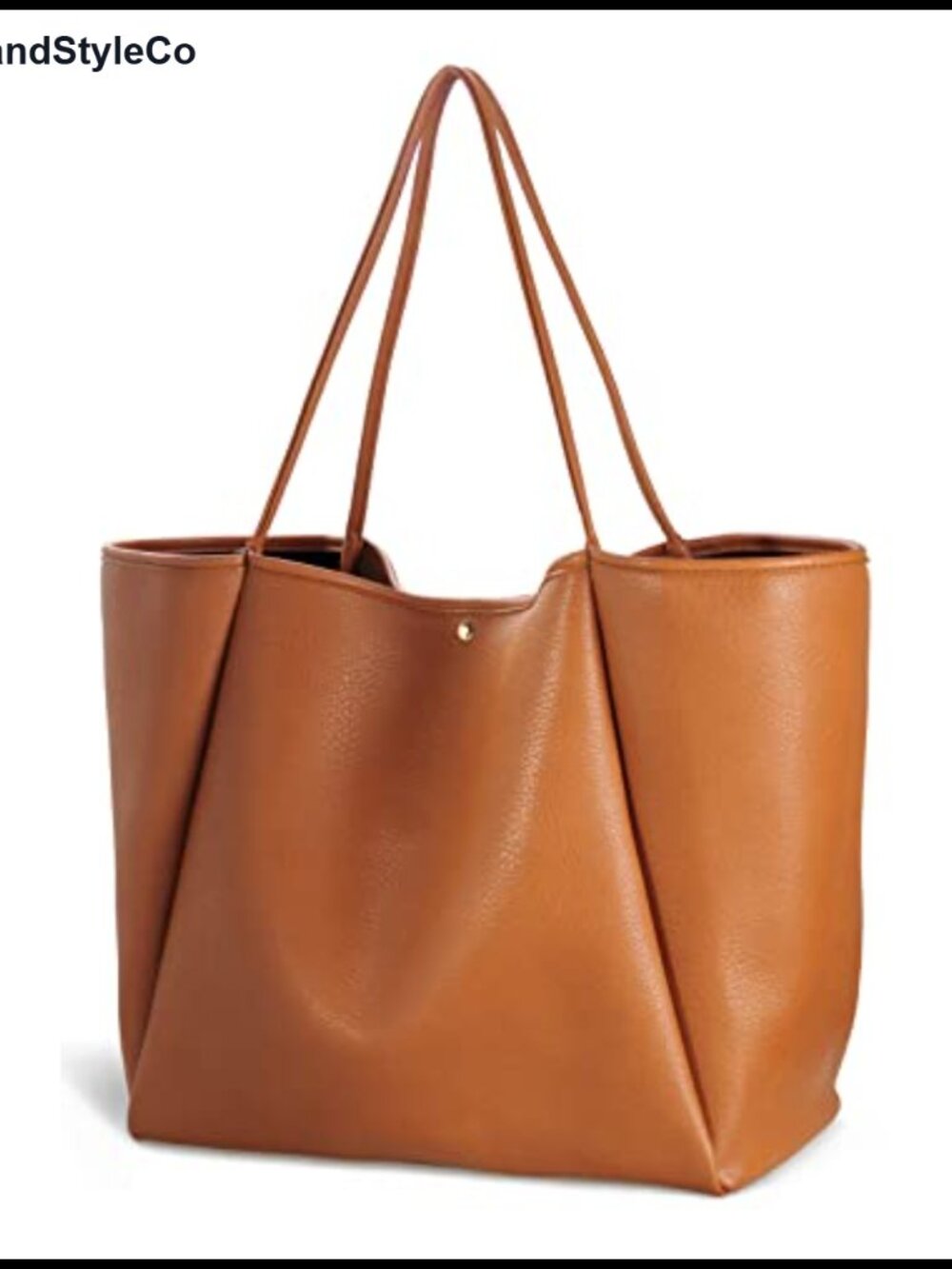 PU Leather Oversize Tote Weekender Travel Handbag
